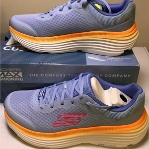 Skechers Lavender Athletic Sneakers with Orange and Pink Accents NIB